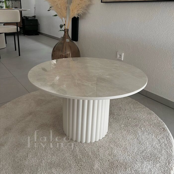 Diamond Cream Single Daisy Couchtisch