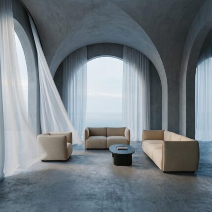 Sofa-Garnitur aus 3-Sitzer, 2-Sitzer und ein Loungesessel